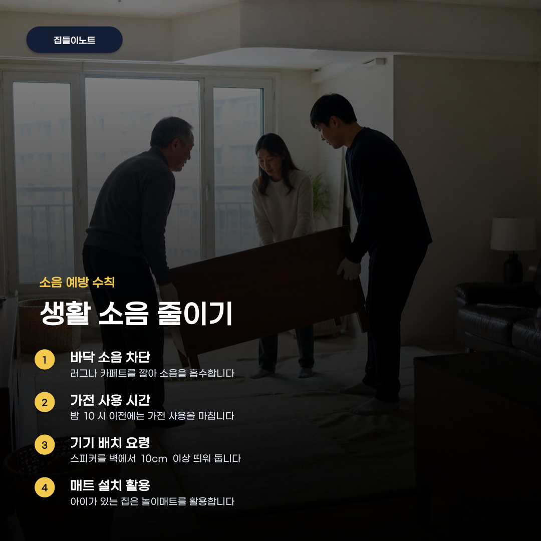 겨울철 층간소음 갈등 대처할 때 유독 결과가 달라지는 지점