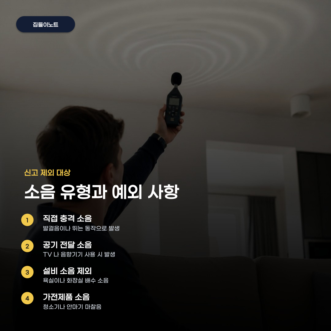 층간소음 신고 방법 진행 전 꼭 알아야 할 제외 대상