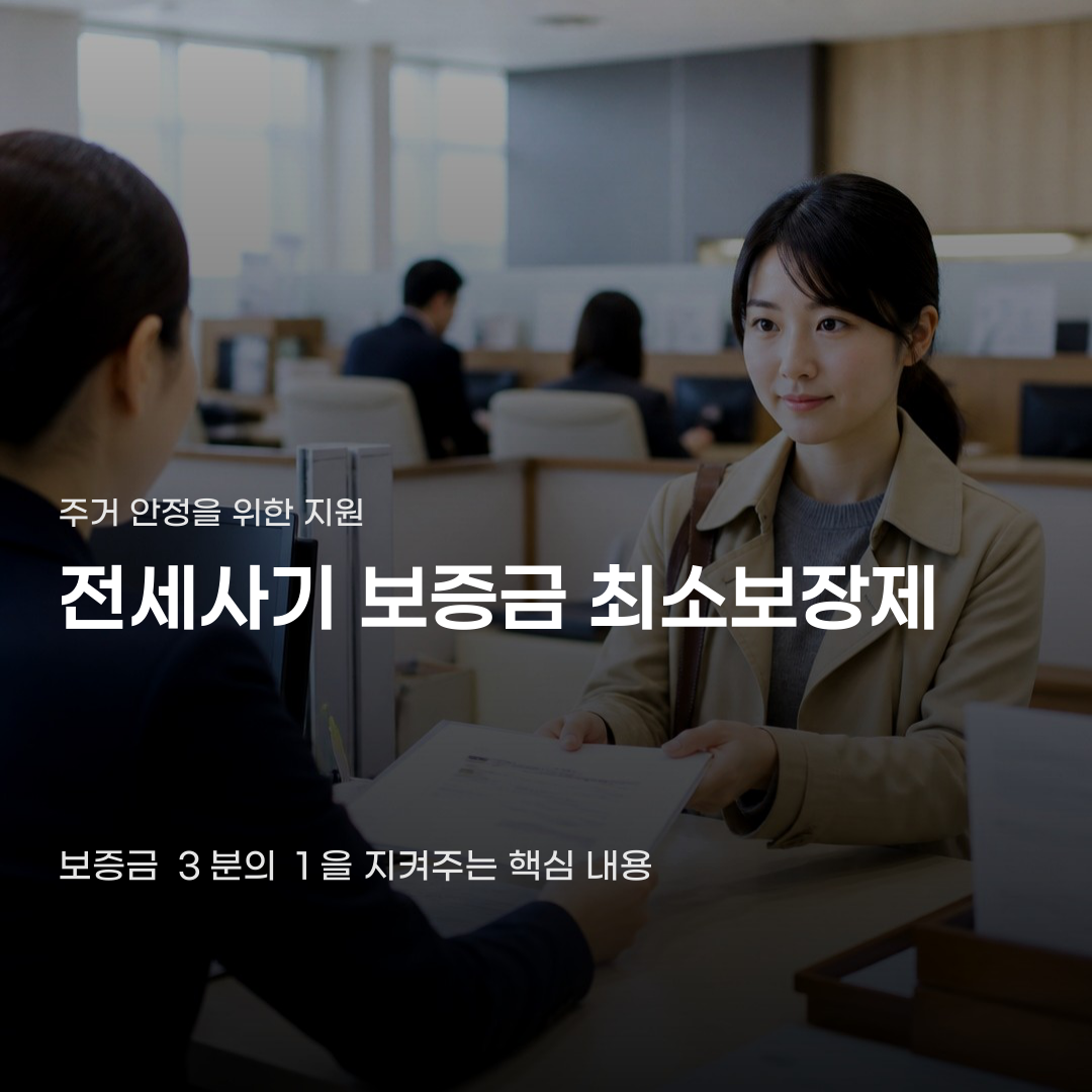 전세사기 보증금 최소보장제 보증금 3분의 1 지원 기준과 조건