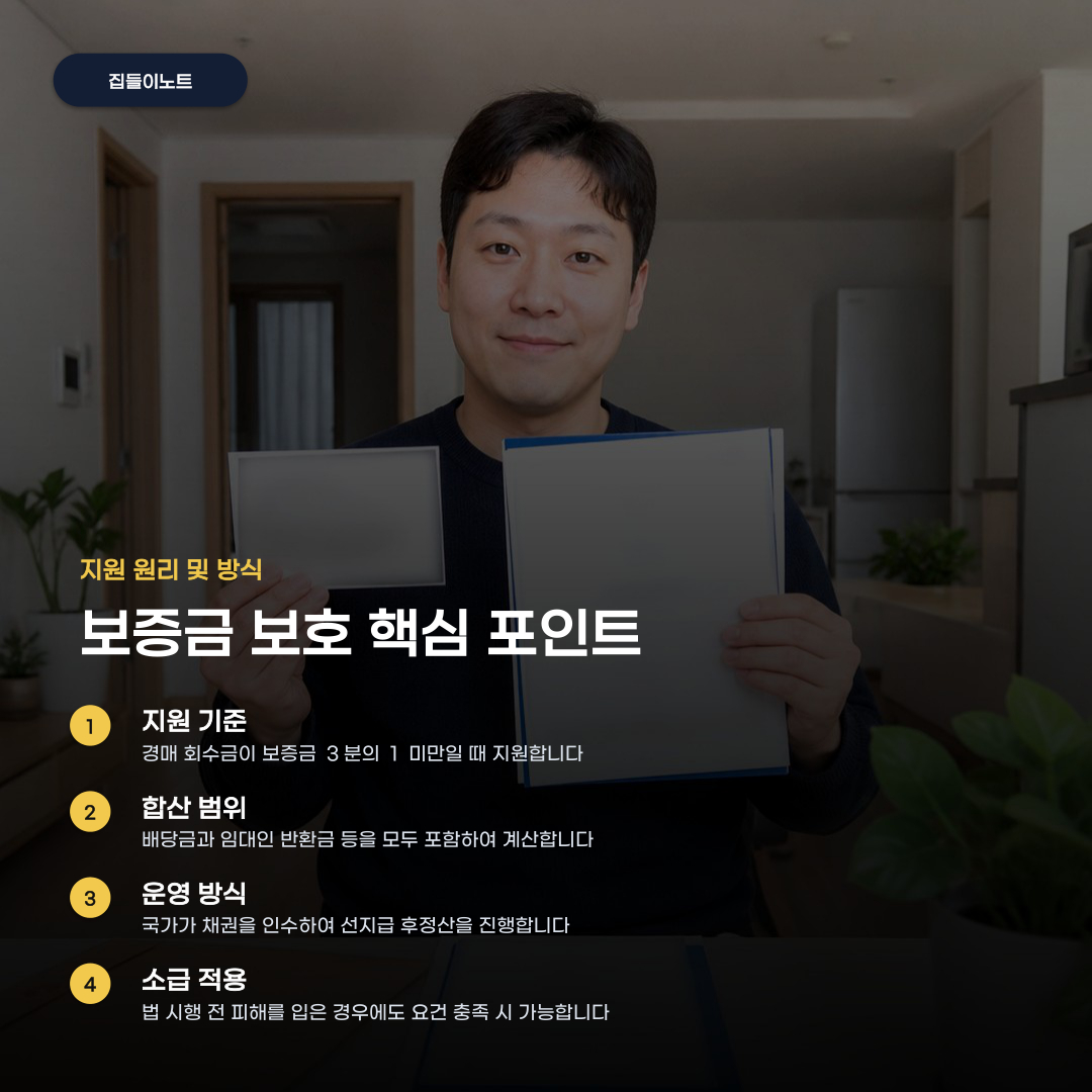 전세사기 보증금 최소보장제 보증금 3분의 1 지원 기준과 조건