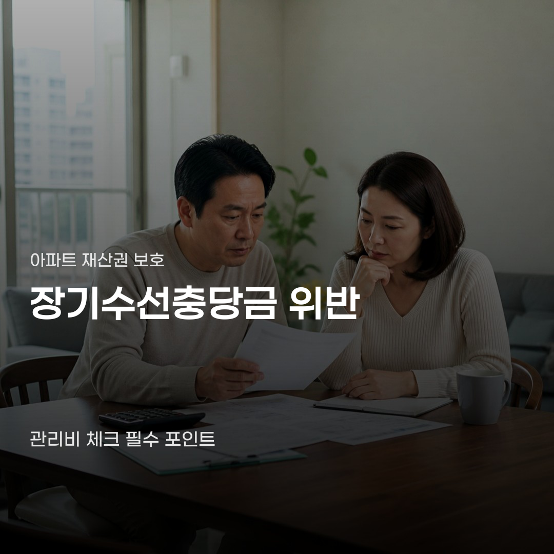 아파트 장기수선충당금 위반 사례와 점검 사항 3가지