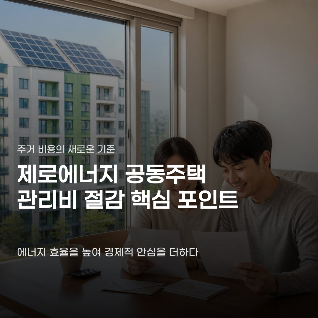 제로에너지 공동주택 관리비 절감 기준과 강화된 에너지 성능 지표