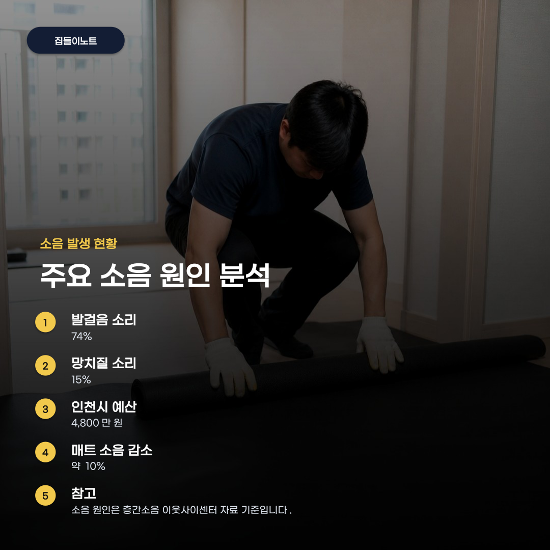 층간소음 저감 예방키트 설치해도 소음이 남는 이유