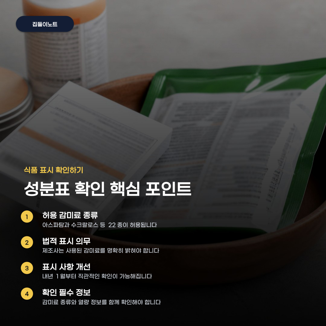 제로 슈거 및 대체 감미료 달콤해도 주의할 사항