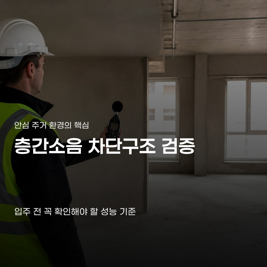 층간소음 차단구조 검증 방식에 따른 소음 차이의 원리