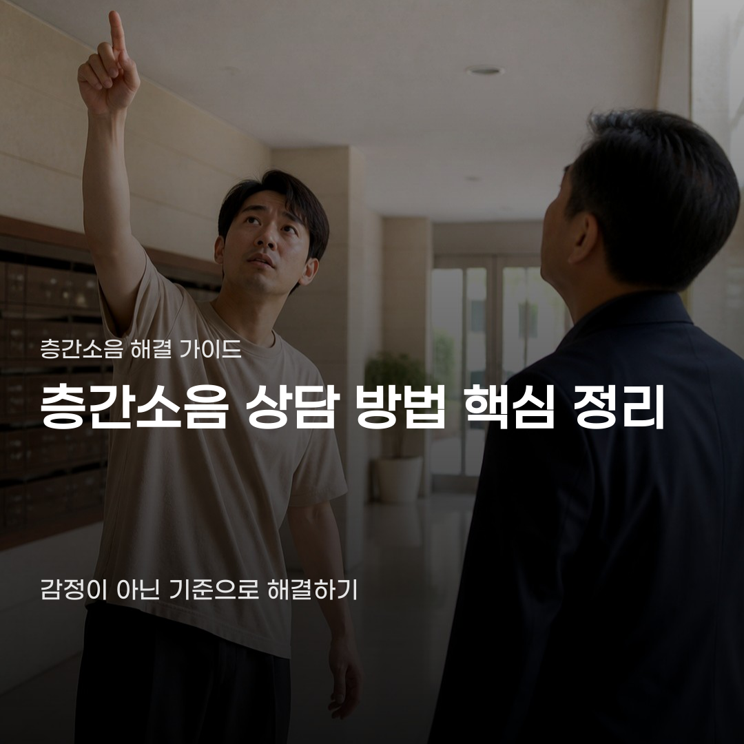 층간소음 상담 방법 알고 나서야 보이는 모습