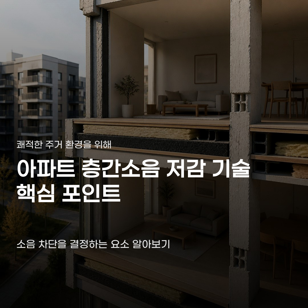 아파트 층간소음 저감 기술 정말 바닥 두께만 중요할까