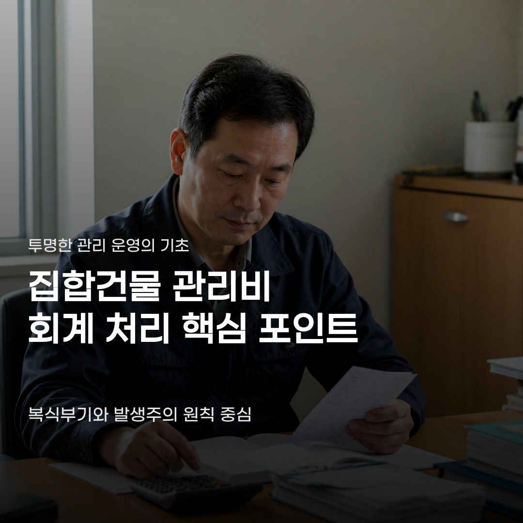 집합건물 관리비 회계 처리, 복식부기와 발생주의 원칙 적용부터 재무제표 작성까지