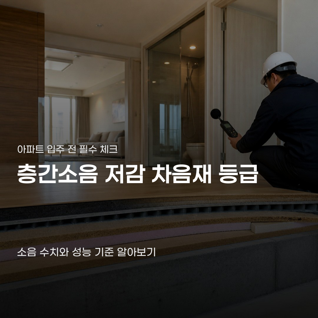 층간소음 저감 차음재 등급, 충격음 수치에 따라 결정됩니다