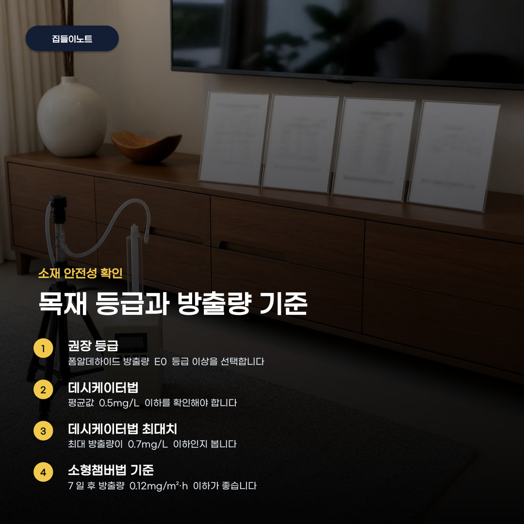 거실장 구매하려면 소재부터…놓치기 쉬운 등급