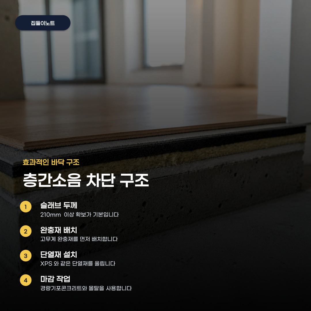 아파트 층간소음 차음재 성능 수치만 보면 놓치는 것