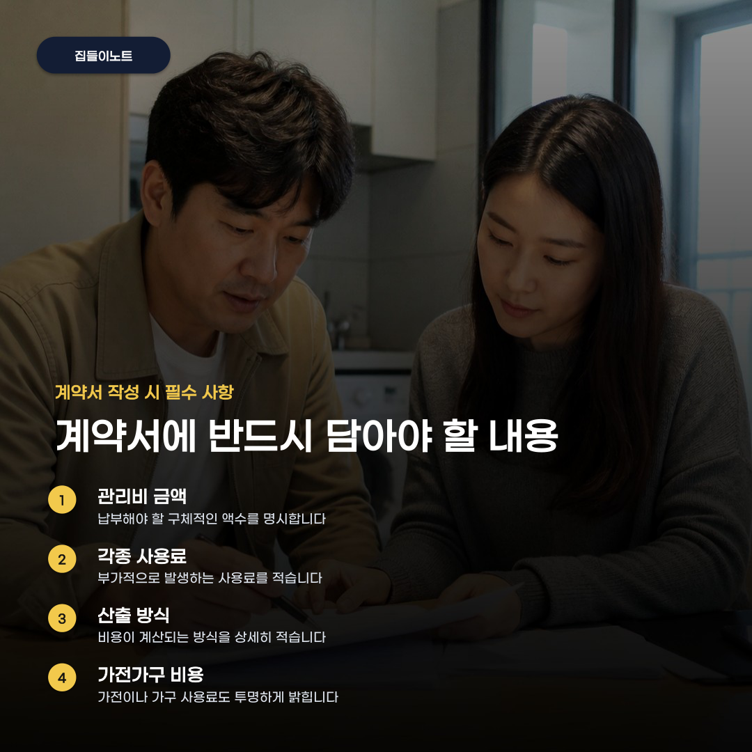 민간임대 관리비 신고 방법, 계약서 작성부터 확인 절차까지