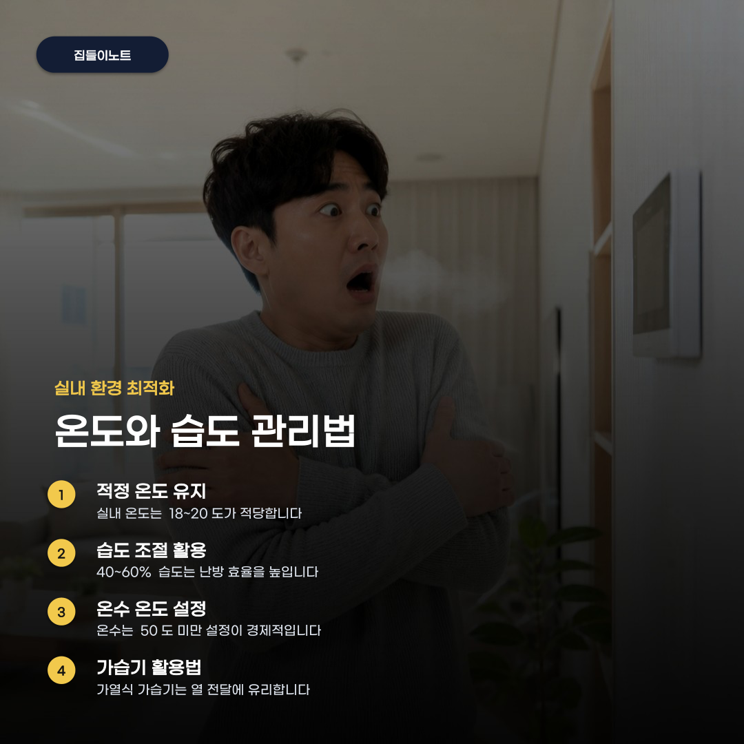 외출 모드 사용 전 확인하는 난방비 절약 방법