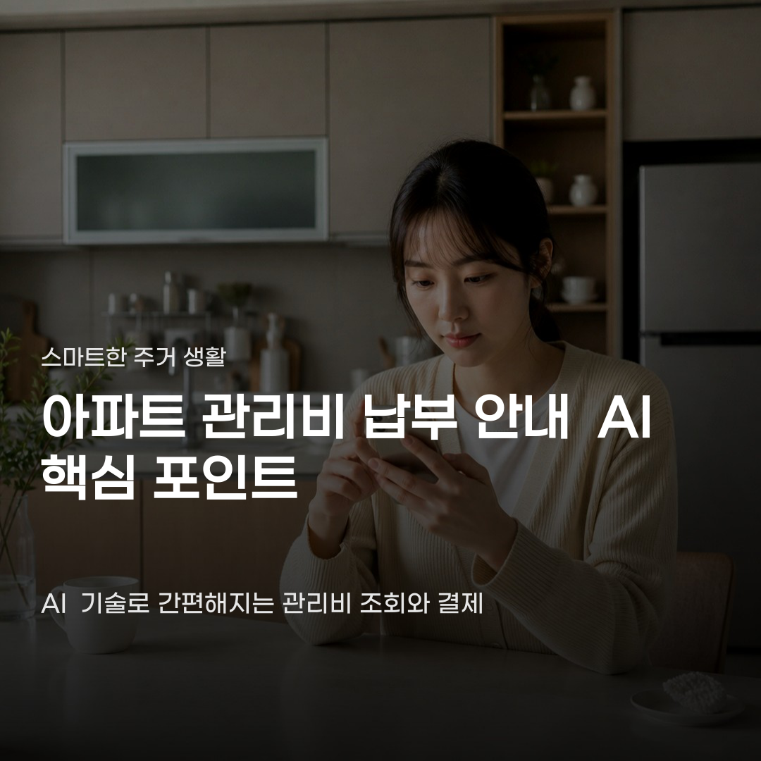 아파트 관리비 납부 안내 AI 활용하여 조회부터 결제까지 마치는 방법