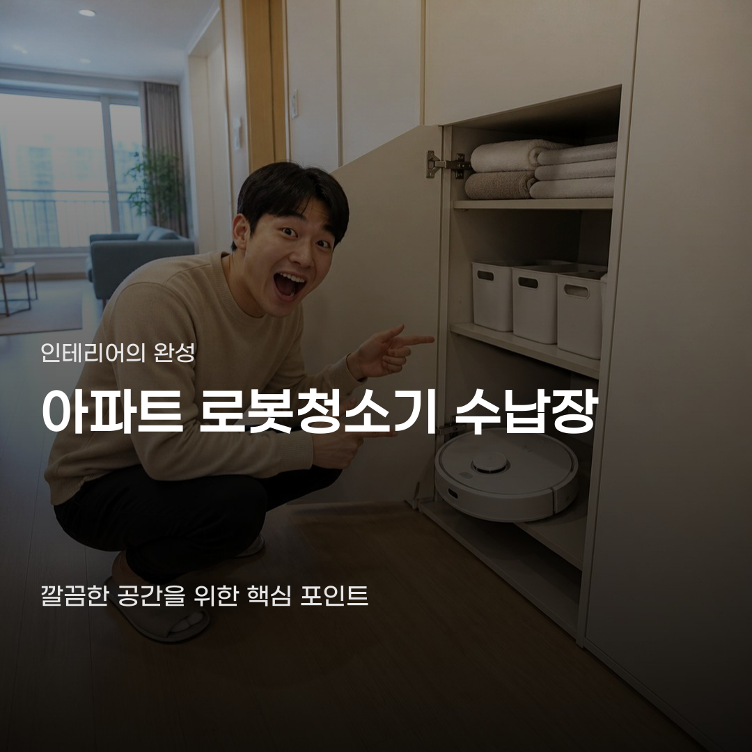 아파트 로봇청소기 수납장 선택할 때 확인해야 할 3가지 항목